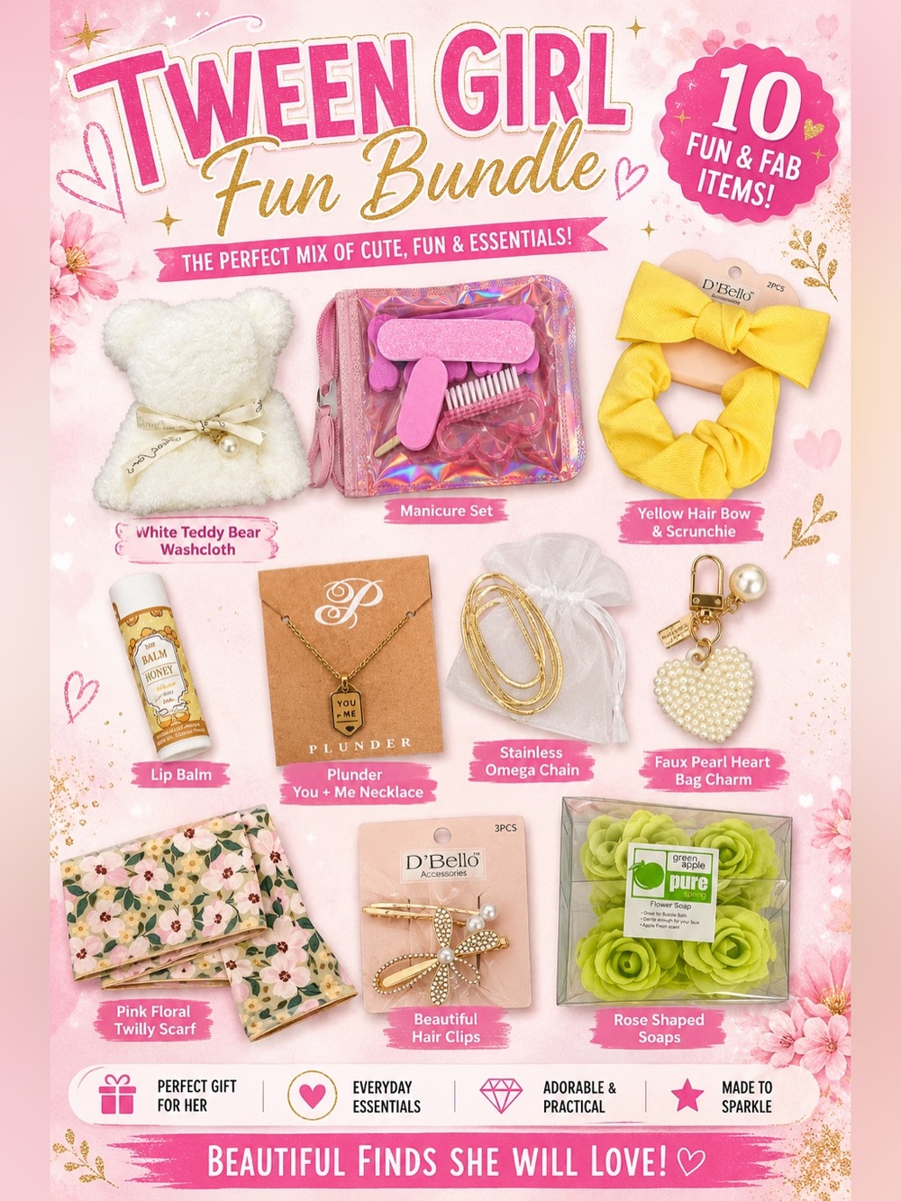 Tween girl gift bundle
